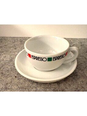 Set of 4 New in Box Espresso Demitasse Cups and Saucers # 3485